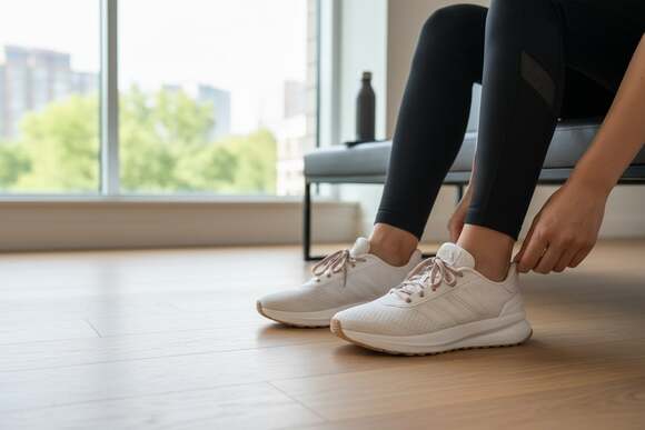 adidas Women's X_PLR Path Shoes in Wonder White / Off White / Gum - Picture 3 of 7